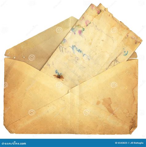 Vintage Envelope And Paper Stock Image Image Of Mail 6543825