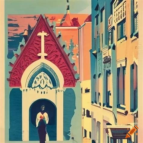 Powerful Vintage Travel Poster On Craiyon