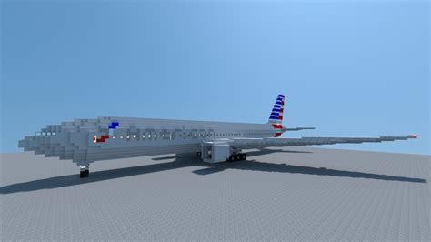 Boeing 777 200er American Airlines Minecraft Map