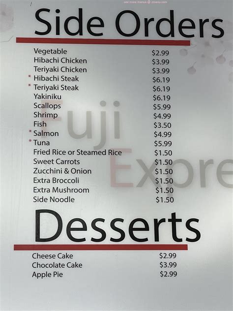 Online Menu Of Fuji Express Restaurant Columbus North Carolina 28722