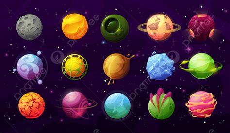 Fantastic Planets Vector Png Images Fantastic Planets In Space Vector