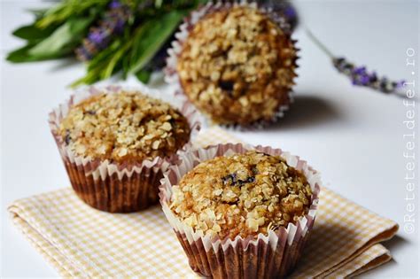 Muffins cu banane si fulgi de ovaz Rețete Fel de Fel