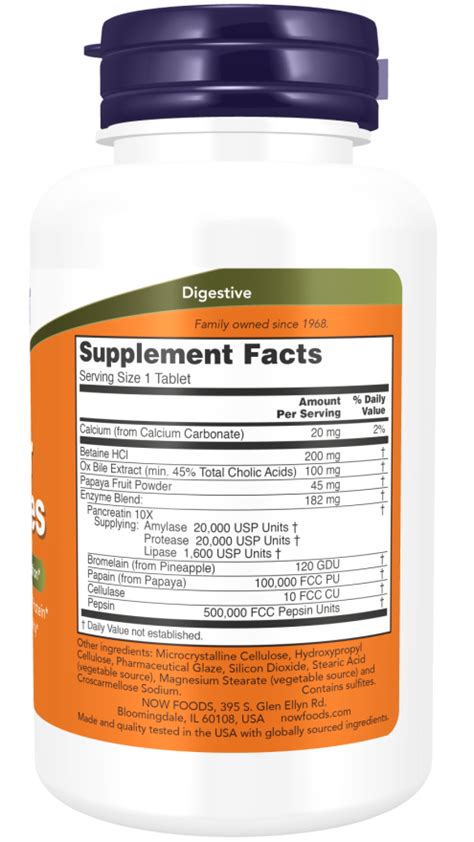 Super Enzymes | Comprehensive Digestive Support* | NOW Supplements