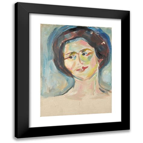 Edvard Munch X Black Modern Framed Museum Art Print Titled