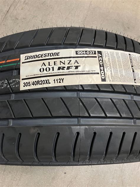 2 New 305 40 20 Bridgestone Alenza 001 Rft Run Flat Tires Ebay