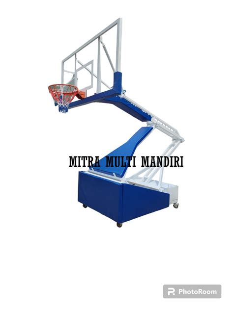 Tiang Basket Profesional Hidrolik Manual Ring Per 2 Bisa Di Dunk