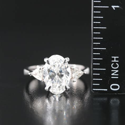 18K 3.42 CTW Lab Grown Diamond Ring with IGI Report | EBTH