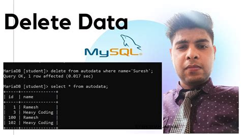 Delete Data In Mysql In Hindi 15 Mysql Tutorial For Beginners In Hindi Mysql Delete