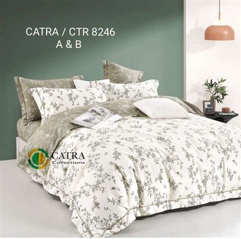 Jual Sprei Dan Bed Cover Katun Lokal Catra 39 Motif Cantik Super Tebal