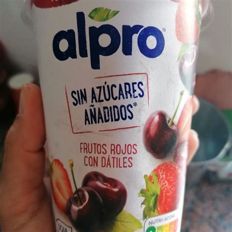 Alpro Yogur Frutos rojos con dátiles sin azúcar añadido Review abillion