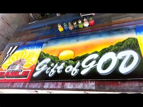 Spray Painting Gift Of God For Stepboard Arcadz Mudguard Youtube