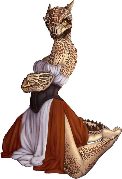 'Lusty Argonian Maid Pinup 9' Sticker by Alden Roberts in 2021 | Furry ...