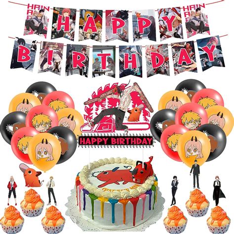 Birthday Party Supplies Chainsaw Man Balloon Decorations Chainsaw Man