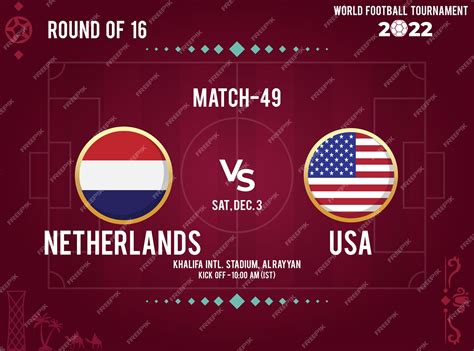 Wedstrijdschema Nederland Vs Vs In Ronde Van 16 Qatar