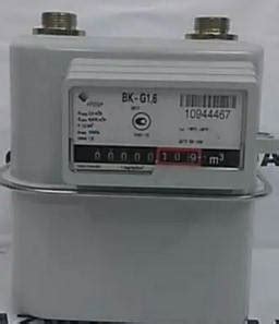 Газовый счетчик Elster BK-G1,6 Эльстер ВК G1,6 без КМЧ 1 1/4 дюйма 32 ...