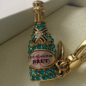 Brand New Juicy Couture Vintage Champagne Brut Bracelet Charm Etsy