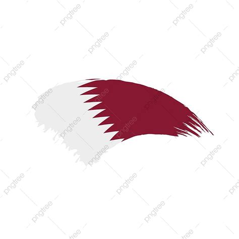 Qatar Flag Vector Brush Paint Brush Nation Abstract PNG And Vector