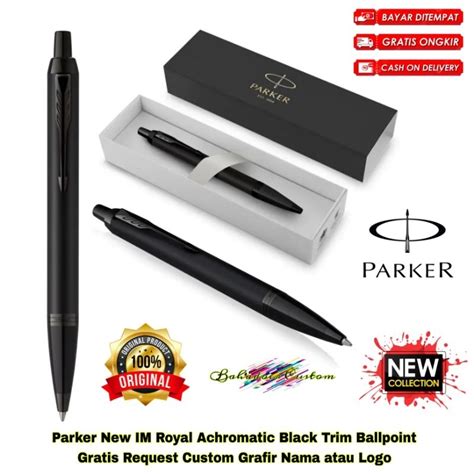 Jual Pulpen Parker Original New Im Royal Achromatic Full Black Limited