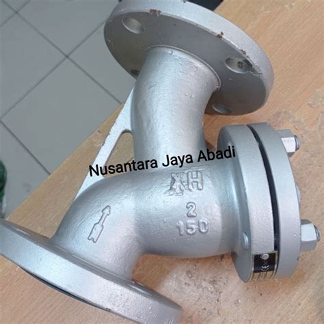 Y Strainer Saringan Ansi 150 LB Flange End 2 Inchi DN 50 WCB Besi