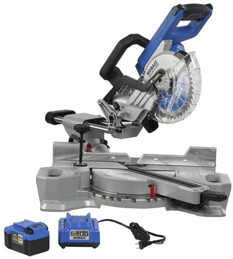 Kobalt 10 In 15 Amp Dual Bevel Sliding Compound Corded Miter Saw With