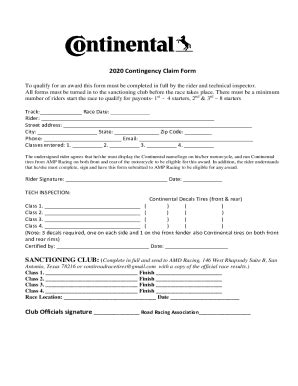 Fillable Online Contingency Claim Form Cra Mn Fax Email