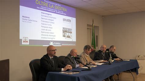 Oltre La Destra Presentazione Del Libro Fondazione Alleanza Nazionale