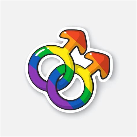 Premium Vector Vector Illustration Male Homosexual Venus Symbol In