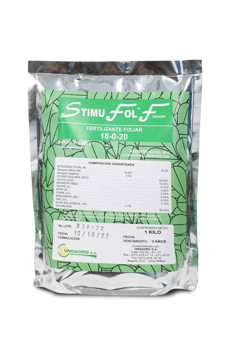 Fertilizante Hidrosoluble Stimufol X Kg Croper