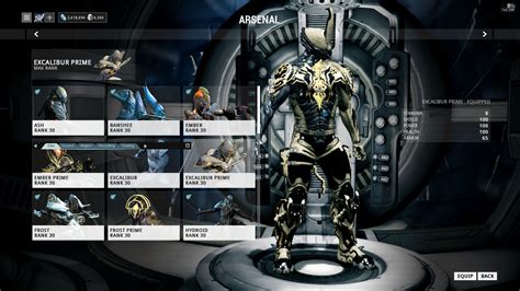 Excalibur Prime W Proto Armor Skin Fan Zone Warframe Forums