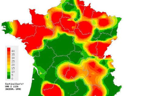 Varicelle La Carte Des R Gions Les Plus Touch Es