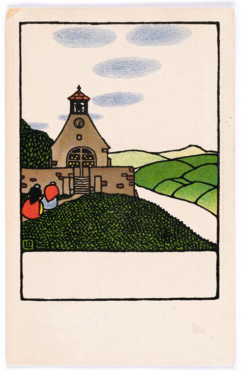 Postkarte der Wiener Werkstätte Nr 156 Osterkarte Wien Museum