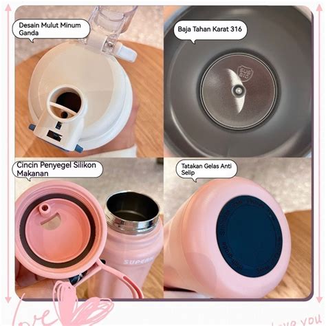 Jual CODStainless Tumblr 1000 Ml Hot And Cold BPA FREE Thermos Flask Double Vacuum Insulated