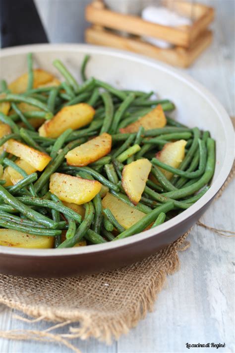 Fagiolini e patate ripassati in padella La cucina di Reginé