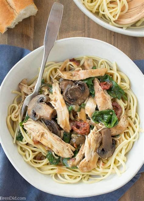 Crock Pot Chicken Marsala With Mushrooms Sun Dried Tomatoes And Spinach Recipe Slow Cooker