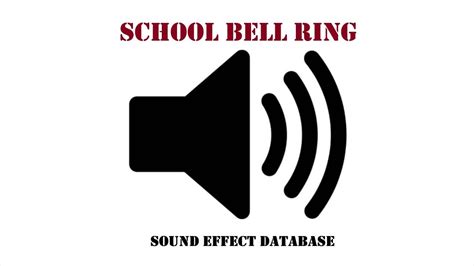 School Bell Ring Sound Effect Youtube