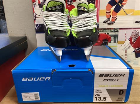 Youtu New Bauer Gsx Hockey Goalie Skates Regular Width Size