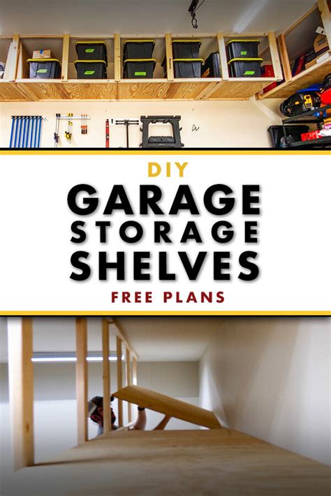 Diy Garage Storage Shelves Plans Diy Basement Shelving The Wood Grain