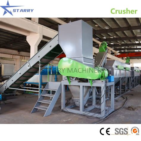 Automatic Industrial Plastic Bottle Crusher Recycling Waste Plastic