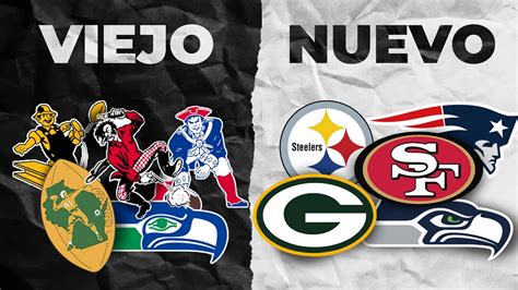 HISTORIA de los logos de los equipos de la NFL Evolución logos