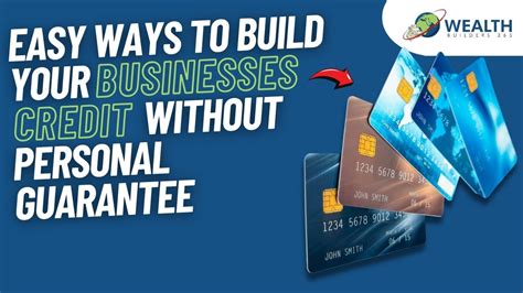 Easy Ways To Build Your Businesses Credit Without Personal Guarantee Youtube