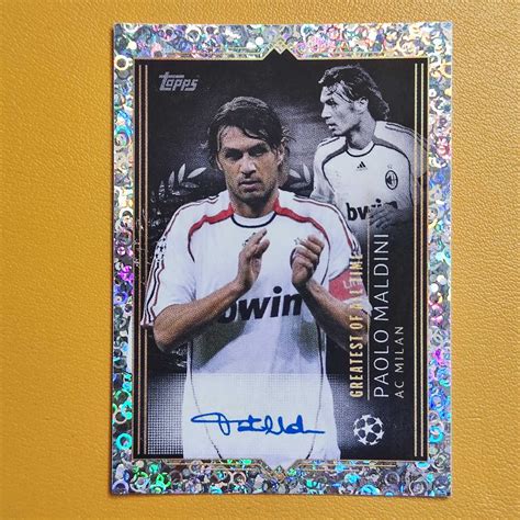 【免费拍卖】topps Ucl 202324 Sticke 贴纸 欧冠 时刻 Ac米兰 马尔蒂尼 印签 签字 老头 名宿 传奇 值得队迷收藏