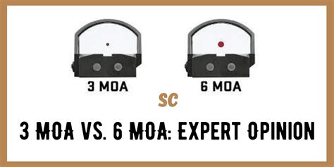 3 MOA Vs 6 MOA Reticle Details Explained Survival Cache