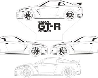 Nissan Gtr R35 Dxf Etsy