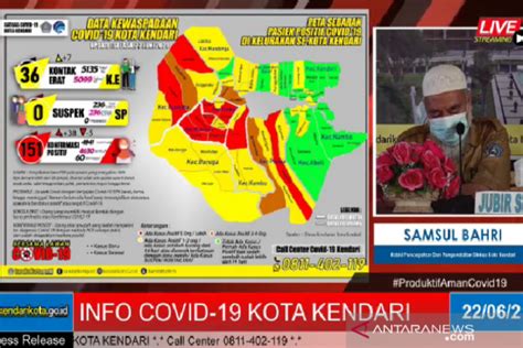 Kendari Catat Penambahan Kasus Positif Covid Antara News