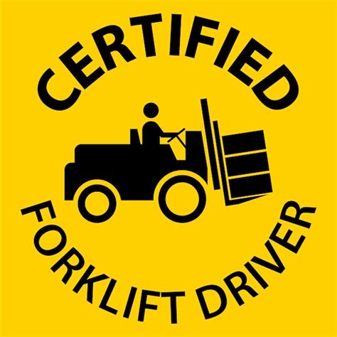 Premium Vector Hard Hat Labels Caution Certified Forklift Driver