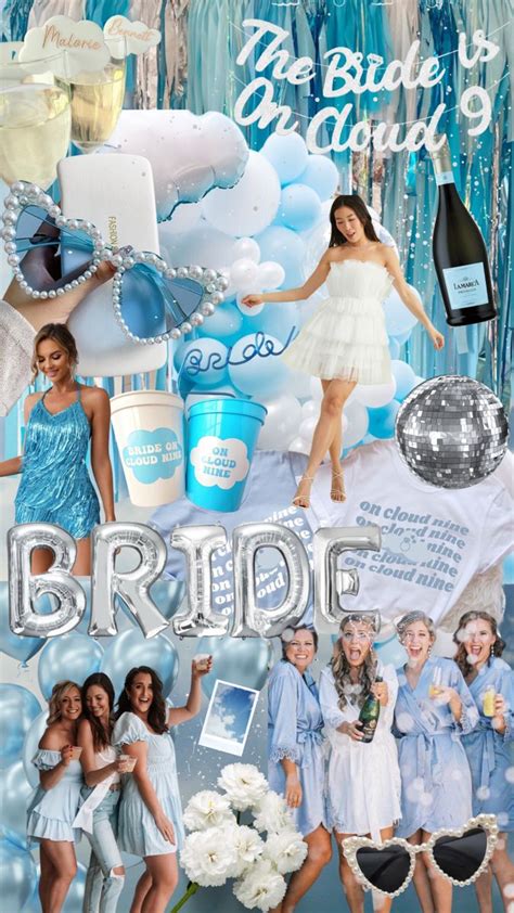 On Cloud Bachelorette Mood Board Bachelorette Themes Wedding