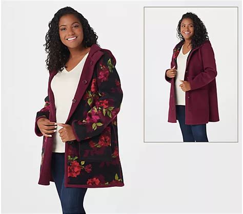 Susan Graver Weekend Reversible Polar Fleece Coat