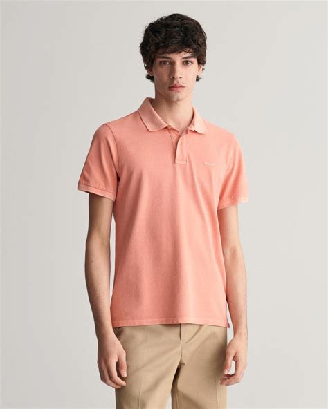 GANT Erkek Pembe Regular Fit Logolu Polo 2043005 XL 100 PAMUK PEACHY