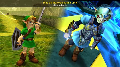 Play As Majoras Mask Link [the Legend Of Zelda Ocarina Of Time 3d] [mods]