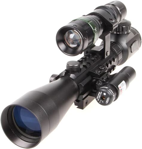 Higoo 3 9X40EG Rifle Scope Red Green Illuminated Rangefinder Reticle